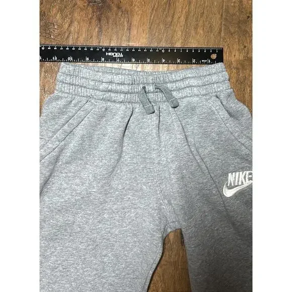 Nike Grey Sweatpants Boys Large Nike Embroidered Logo - Picture 3 of 5